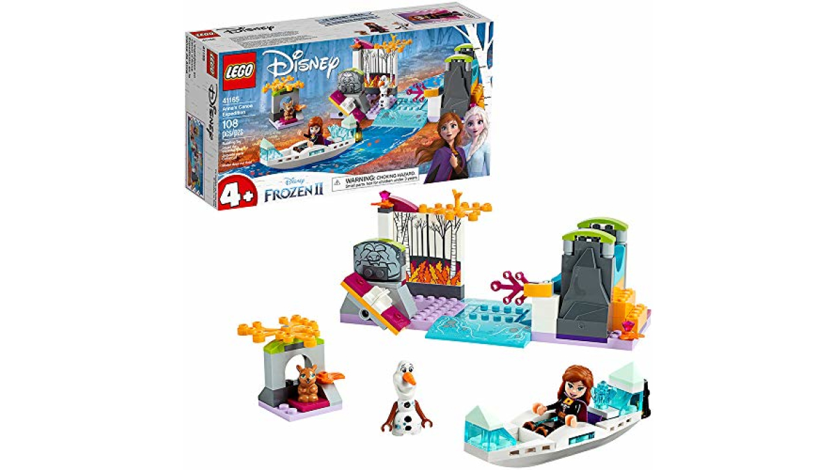 lego frozen anna's canoe